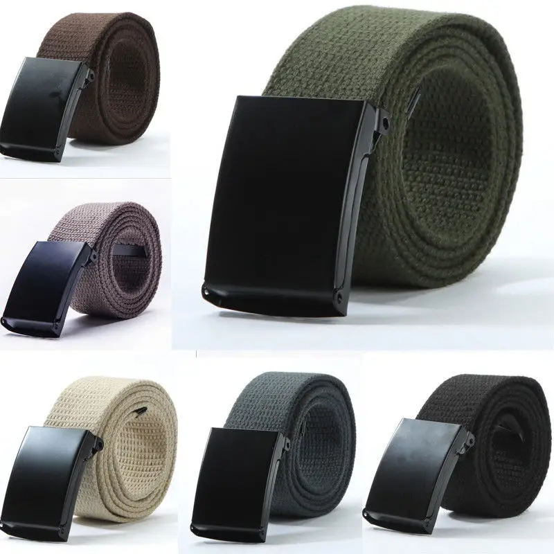 New 7Colors Chic Canvas Belt Men Military Outdoor Sport Tactical Alloy Cotton Waistband Buckle Elastic Canvas Web Belts 110CM
New 7Colors Chic Canvas Belt Men Military Outdoor Sport Tactical Alloy Cotton Waistband Buckle Elastic Canvas Web Belts 110CM