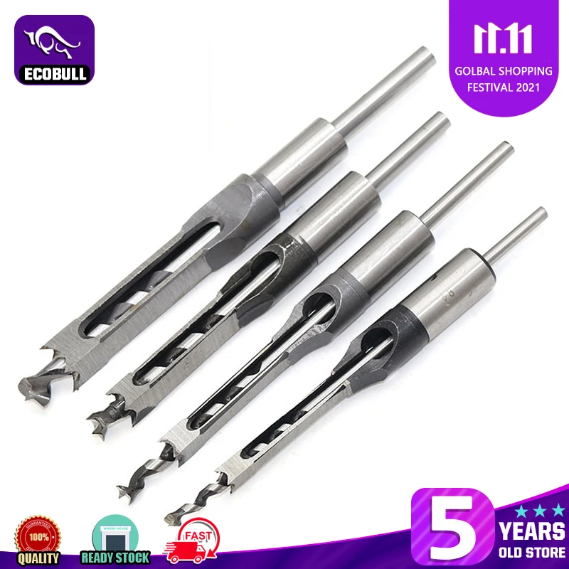 Twist Drill Bits Square Auger Mortising Chisel Drill Set High-Speed Steel Woodworking Hole Extended Saw Tools Kit Dropshipping 
Twist Drill Bits Square Auger Mortising Chisel Drill Set High-Speed Steel Woodworking Hole Extended Saw Tools Kit Dropshipping