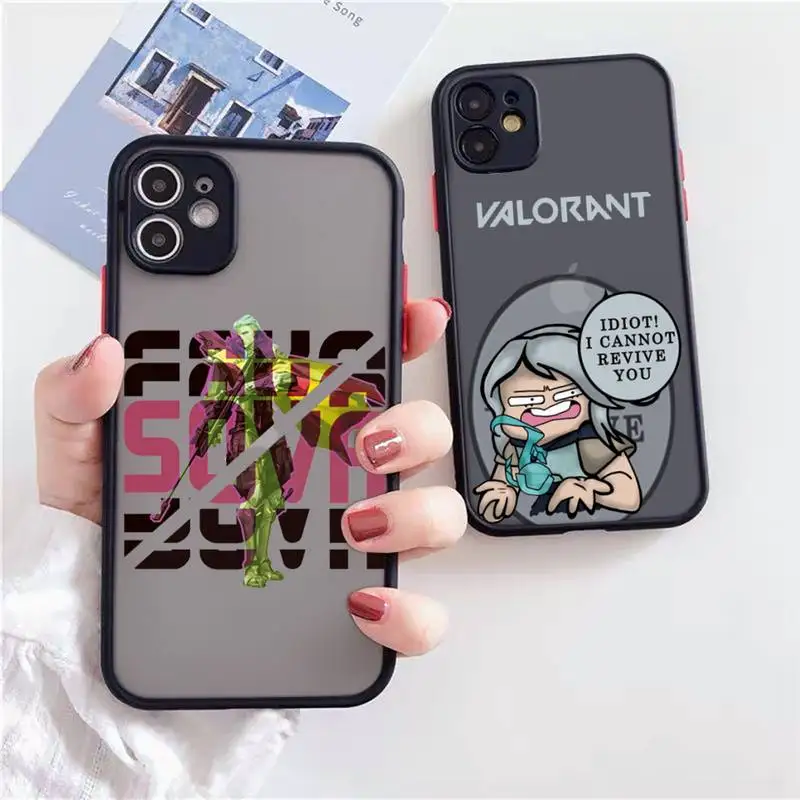 Valorant Phone Case Matte Transparent for iPhone 7 8 11 12 s mini pro X XS XR MAX Plus Clear mobile bag IPhone 11 case shell
Valorant Phone Case Matte Transparent for iPhone 7 8 11 12 s mini pro X XS XR MAX Plus Clear mobile bag IPhone 11 case shell
