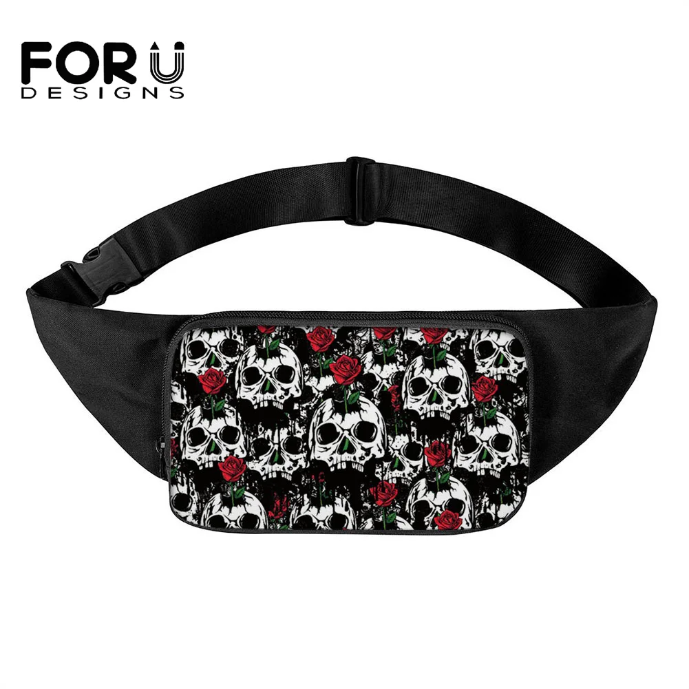 FORUDESIGN Designer Waist Packs Party Travel Phone Pouch Bags Beautiful Rose Skull Brand Design Fashion Women Waist Packs
FORUDESIGN Designer Waist Packs Party Travel Phone Pouch Bags Beautiful Rose Skull Brand Design Fashion Women Waist Packs