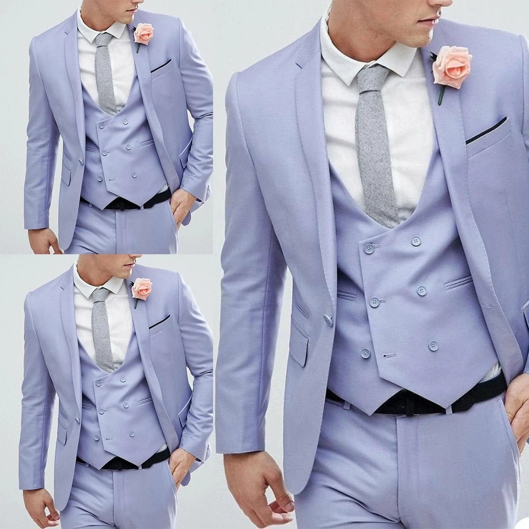 Summer Casual Notch Lapel Mens Suits 3 Pcs Costume Homme Grooms Wedding Tuxedos Terno Masculino Slim Fit Prom Jacket+Pant+Vest
Summer Casual Notch Lapel Mens Suits 3 Pcs Costume Homme Grooms Wedding Tuxedos Terno Masculino Slim Fit Prom Jacket+Pant+Vest