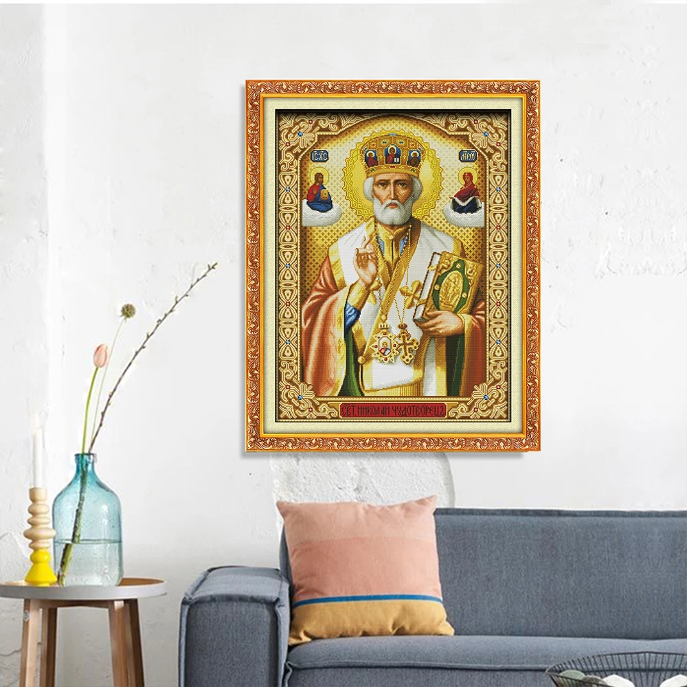HUACAN Embroidery The Pope Cross Stitch Religion Portrait DIY Gift Home Decoration White Canvas Needlework 11CT 14CT
HUACAN Embroidery The Pope Cross Stitch Religion Portrait DIY Gift Home Decoration White Canvas Needlework 11CT 14CT