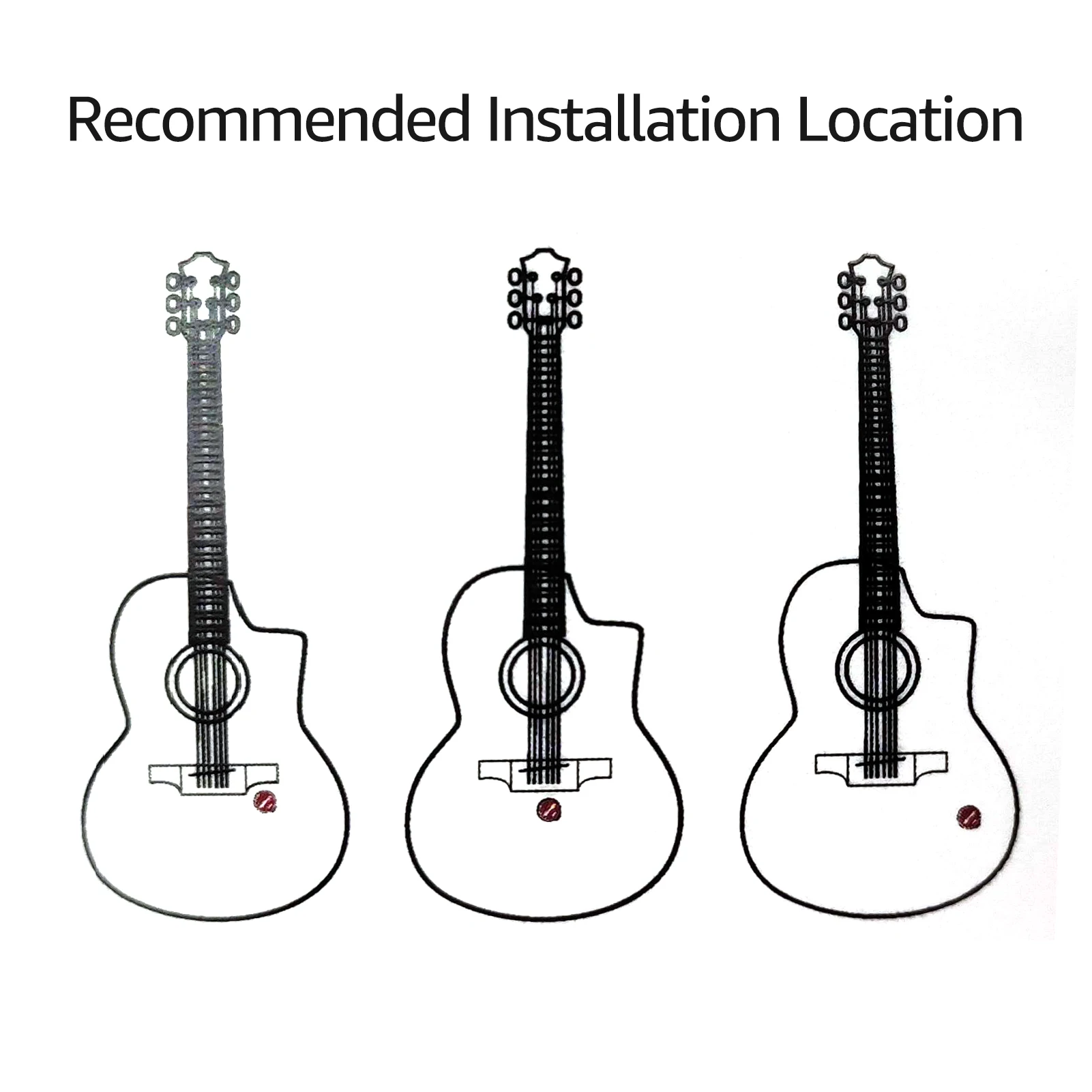 Sound Hunter Guitar Transducer Pickup Piezo Pickup for Acoustic Guitar Ukulele Violin Viola Instrument Accessory Replacement
Sound Hunter Guitar Transducer Pickup Piezo Pickup for Acoustic Guitar Ukulele Violin Viola Instrument Accessory Replacement