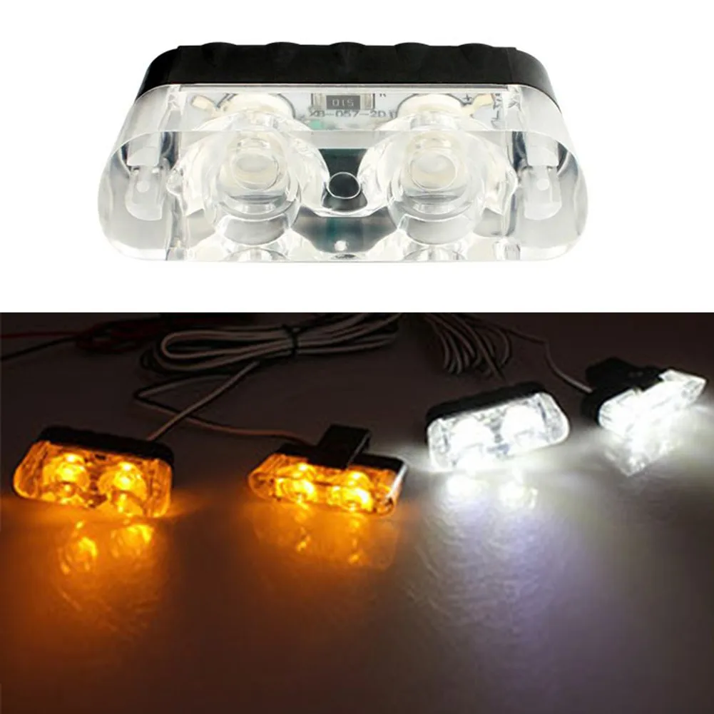 Wireless Remote Emergency Warning Lamp Yellow & White Strobe Light 2 LEDs Per Panel 3 Strobing
Wireless Remote Emergency Warning Lamp Yellow & White Strobe Light 2 LEDs Per Panel 3 Strobing