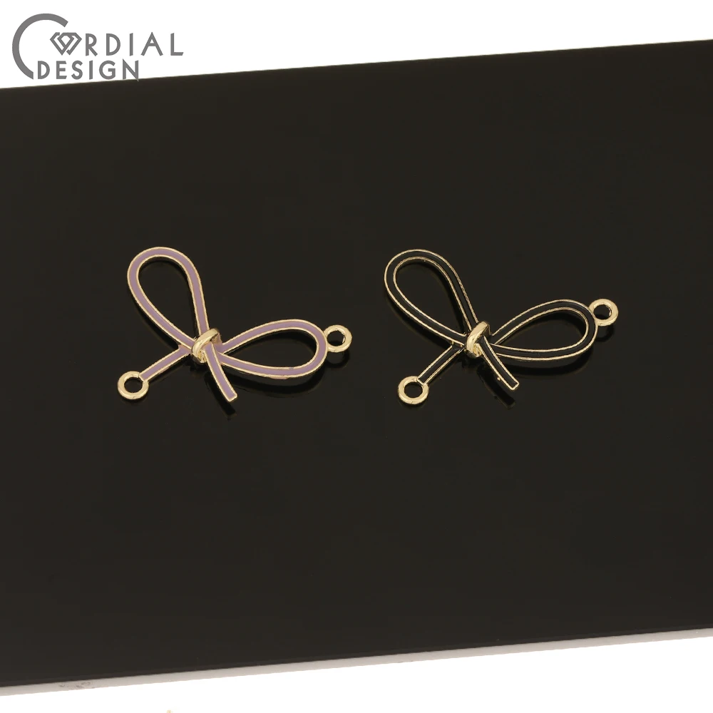 Cordial Design 100Pcs 21*31MM Jewelry Accessories/DIY Connectors/Paint Effect/Bowknot Shape/Hand Made/Earring Findings/Charms
Cordial Design 100Pcs 21*31MM Jewelry Accessories/DIY Connectors/Paint Effect/Bowknot Shape/Hand Made/Earring Findings/Charms