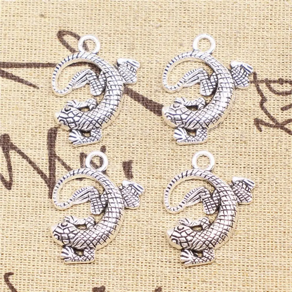 Bulk Charms For Jewelry Making 5pcs 31x24mm Antique Silver Color Gecko Charms
Bulk Charms For Jewelry Making 5pcs 31x24mm Antique Silver Color Gecko Charms