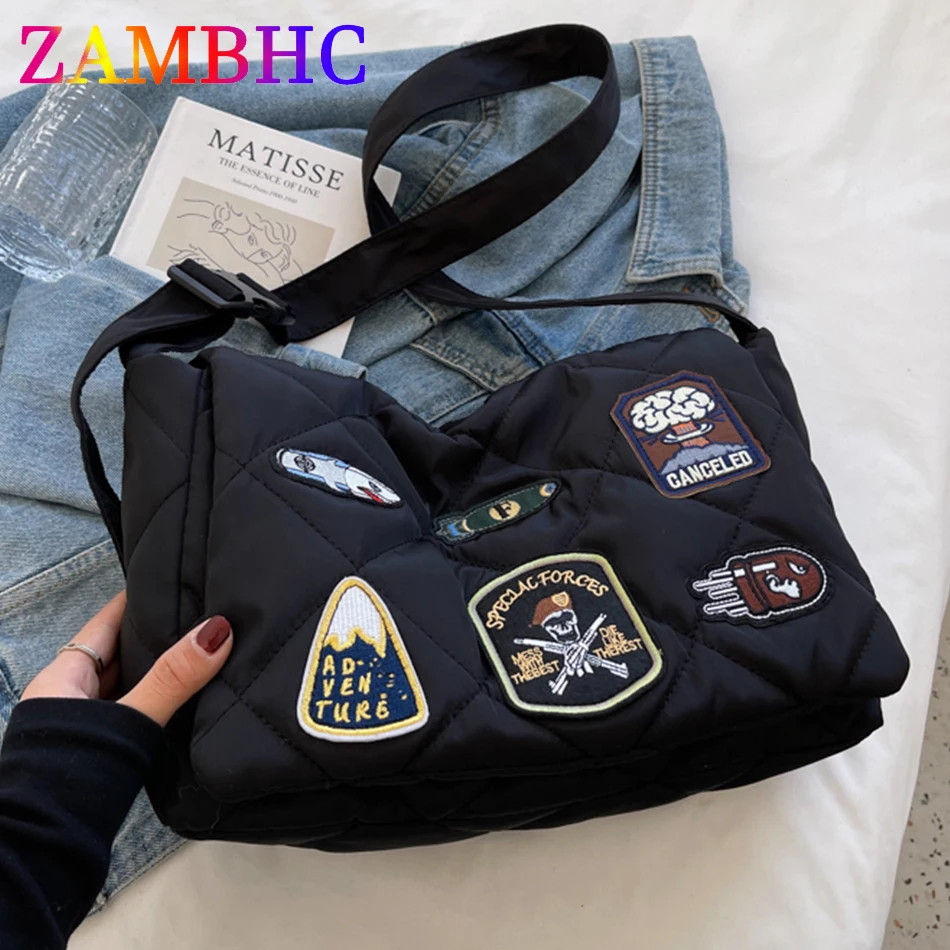 INS модная женская сумка-мессенджер с подкладкой нейлоновые сумки через плечо для женщин 2021 зимняя вместительная Дамская вместительная сумк...
INS модная женская сумка-мессенджер с подкладкой нейлоновые сумки через плечо для женщин 2021 зимняя вместительная Дамская вместительная сумк...