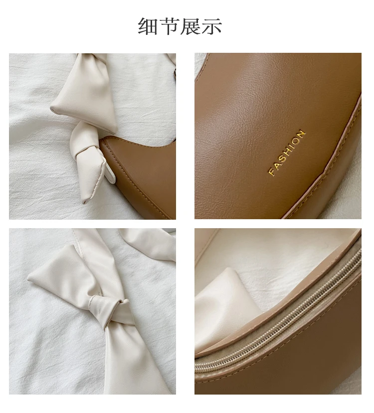 Solid Color PU Leather Female Shoulder Underarm Bag Fashion Women's Half-moon Messenger Bags Retro Bowknot Ladies Small Handbags
Solid Color PU Leather Female Shoulder Underarm Bag Fashion Women's Half-moon Messenger Bags Retro Bowknot Ladies Small Handbags