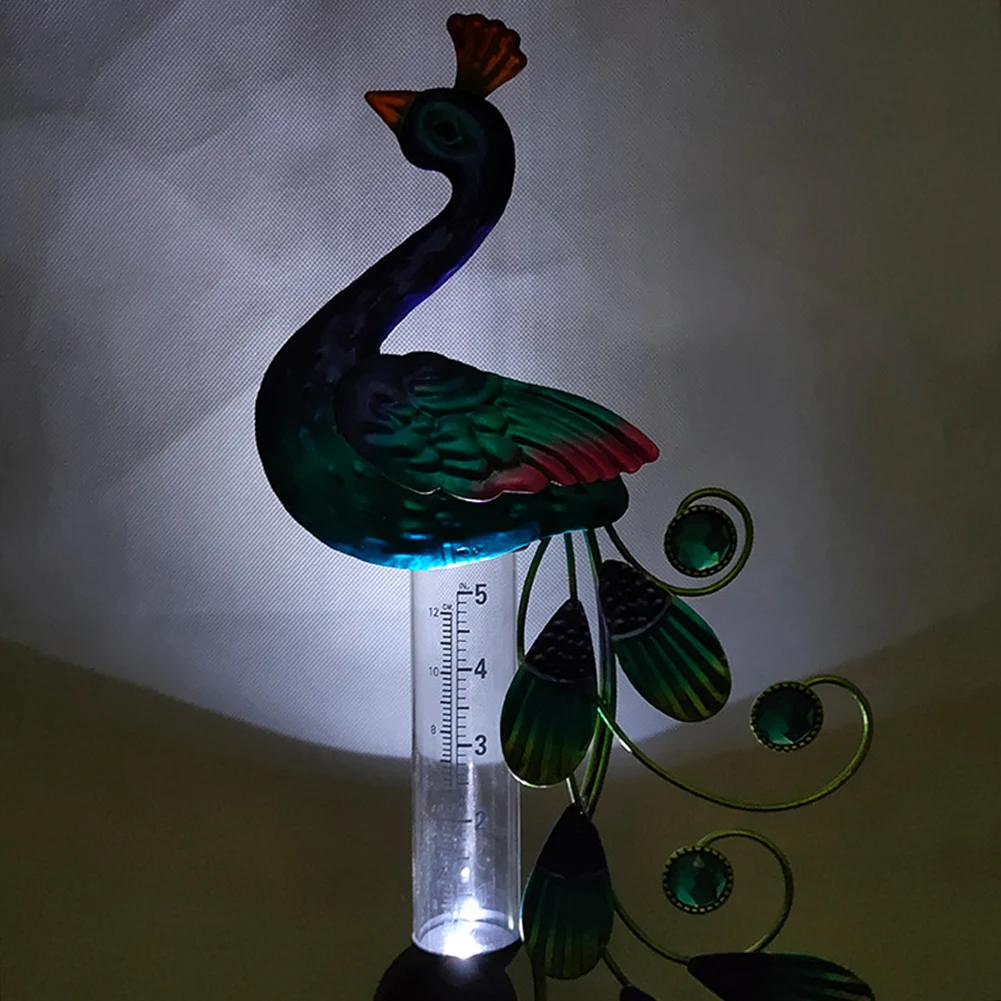 Peacock Solar Light with Rain Gauge Lawn Lamp Vintage Solar Powered Peacock Shape Greensward Lamp for Decoration
Peacock Solar Light with Rain Gauge Lawn Lamp Vintage Solar Powered Peacock Shape Greensward Lamp for Decoration