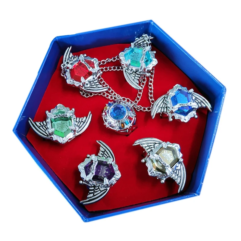 7Pcs Fashion Jewelry Men Women Gifts Katekyo Hitman Reborn Vongola Anime Cosplay Wing Rings
7Pcs Fashion Jewelry Men Women Gifts Katekyo Hitman Reborn Vongola Anime Cosplay Wing Rings