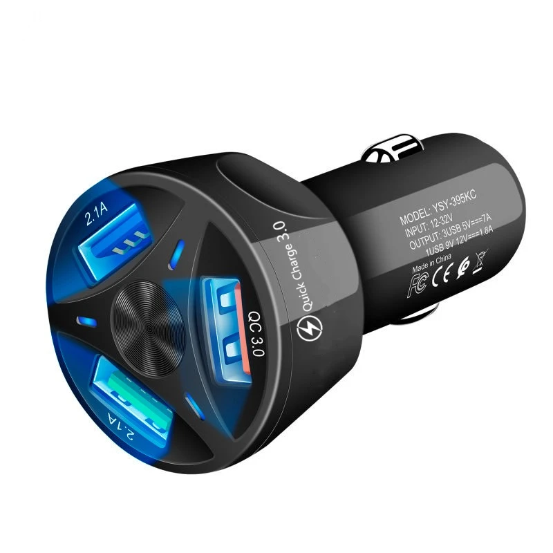 Car USB Charger Quick Charge 3.0 4.0 Universal 18W Fast Charging in car 4 Port mobile phone charger for samsung s10 iphone 11 7
Car USB Charger Quick Charge 3.0 4.0 Universal 18W Fast Charging in car 4 Port mobile phone charger for samsung s10 iphone 11 7