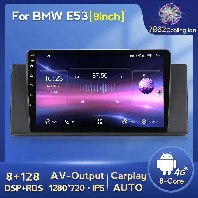 9 ''Fellostar 8-ядерный Android 11 8 + 128G автомобильный аудио-навигатор плеер для BMW X5 E53 1999-2003 Carplay Авто IPS экран 4G LTE DSP
9 ''Fellostar 8-ядерный Android 11 8 + 128G автомобильный аудио-навигатор плеер для BMW X5 E53 1999-2003 Carplay Авто IPS экран 4G LTE DSP