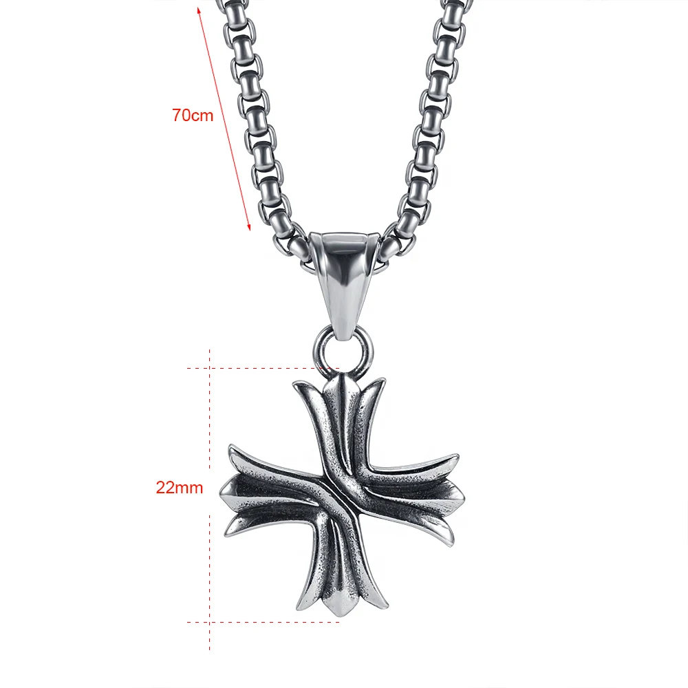 ZS Punk Rock Long Cross Pendant Necklace Stainless Steel Hip Hop Chain Necklace For Men Punk Style Fashion Necklace Jewelry
ZS Punk Rock Long Cross Pendant Necklace Stainless Steel Hip Hop Chain Necklace For Men Punk Style Fashion Necklace Jewelry