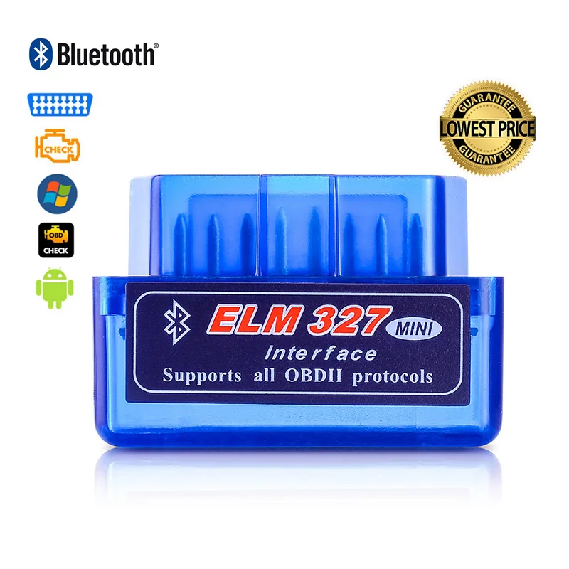 диагностика автомобиля elm327 v1.5 OBD mini ELM327 V1.5 Bluetooth OBD2 V2.1 Авто сканер OBDII 2 автомобилей