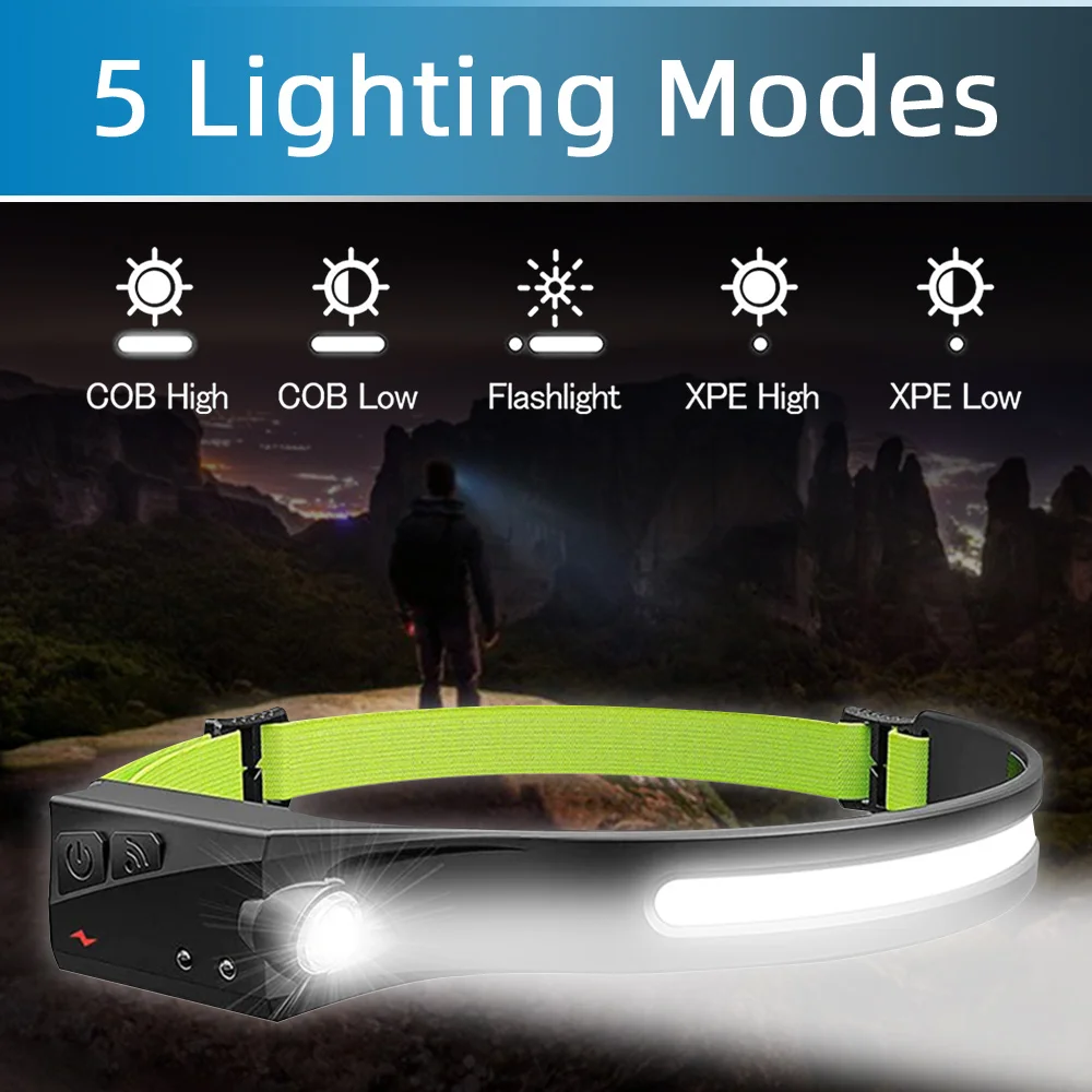 5 mode Portable LED wide beam sensor headlight USB rechargeable flashlight for camping cycling running fishing powerful headlamp
5 mode Portable LED wide beam sensor headlight USB rechargeable flashlight for camping cycling running fishing powerful headlamp