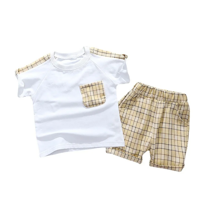 Summer Baby Girls Fashion Clothes Children Boys Cotton T Shirt Shorts 2Pcs/sets Kids Infant Lattice Clothing Toddler Sportswear
Summer Baby Girls Fashion Clothes Children Boys Cotton T Shirt Shorts 2Pcs/sets Kids Infant Lattice Clothing Toddler Sportswear
