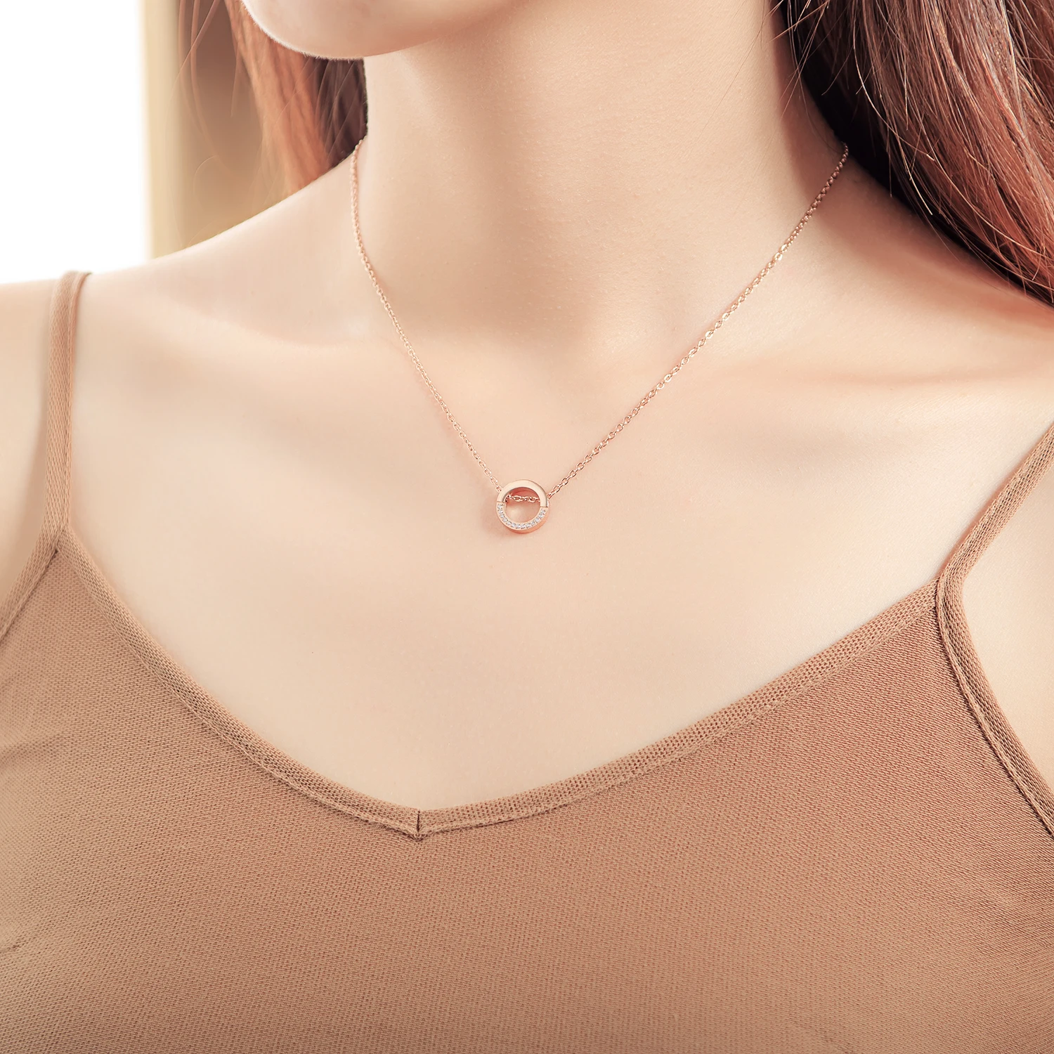 Crystals inlay circle of life Girl Gift Necklace Stainless Steel Jewelry Choker
Crystals inlay circle of life Girl Gift Necklace Stainless Steel Jewelry Choker