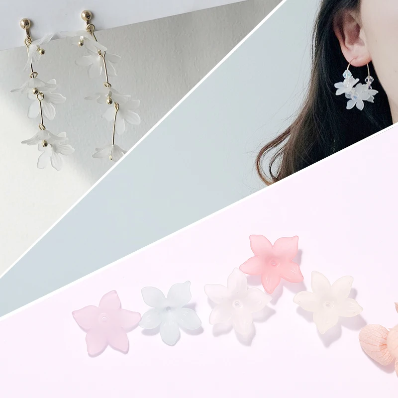 Five-petal Flower Transparent Resin Matte Flower Accessories DIY Handmade Earrings Accessories Components Jewelry Material 50pcs
Five-petal Flower Transparent Resin Matte Flower Accessories DIY Handmade Earrings Accessories Components Jewelry Material 50pcs