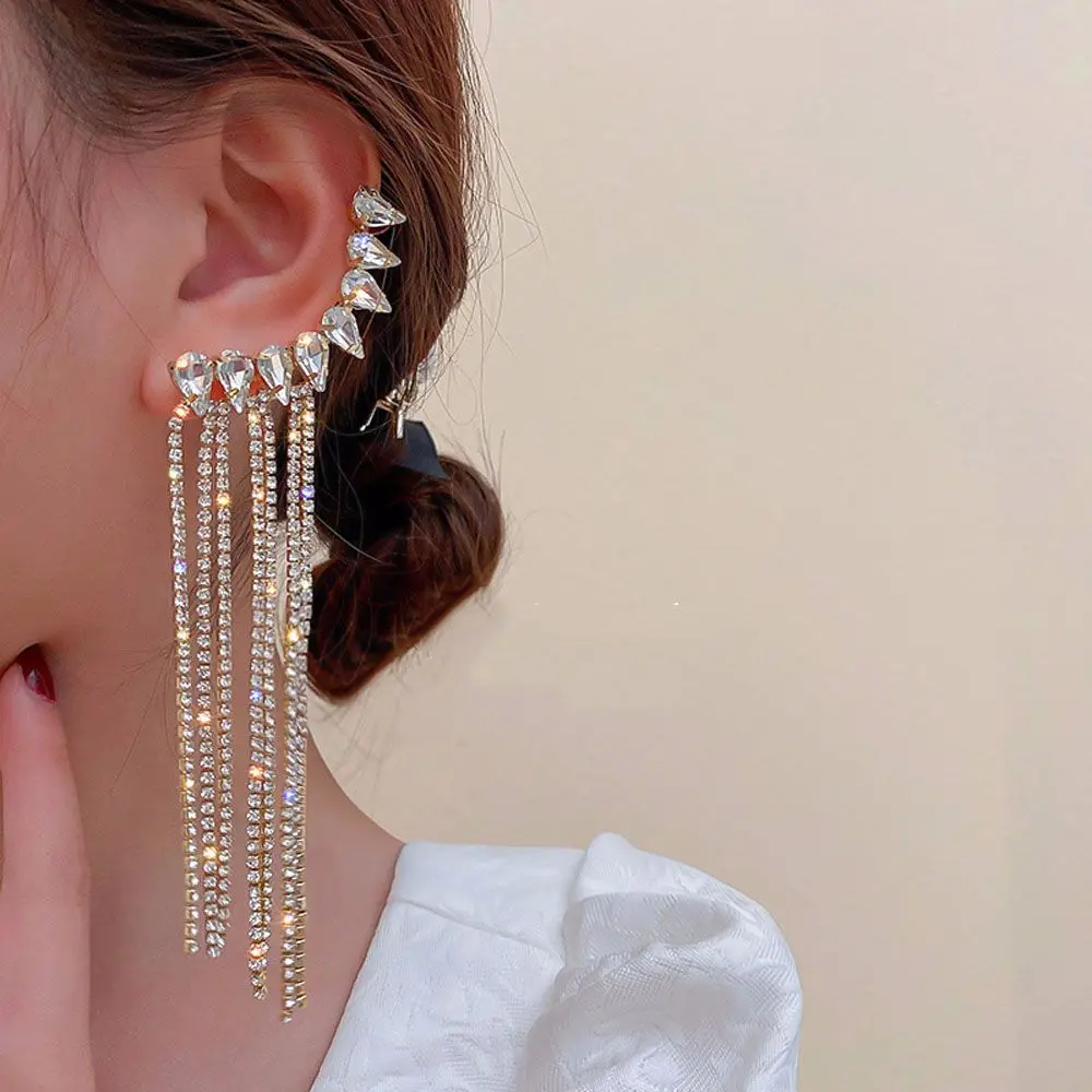 Trend Luxury Clip On Earrings 1 Pierced Ears Statement Angel Wing Long Crystal Tassel Clip Earrings Ear Cuff For Women
Trend Luxury Clip On Earrings 1 Pierced Ears Statement Angel Wing Long Crystal Tassel Clip Earrings Ear Cuff For Women