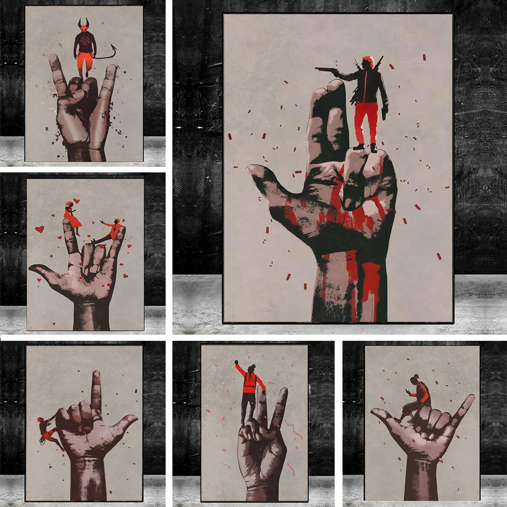 The Finger Art Funny Poster Canvas Painting Unique Posters And Prints Mural Print Modern Bedroom Home Decoration Painting
The Finger Art Funny Poster Canvas Painting Unique Posters And Prints Mural Print Modern Bedroom Home Decoration Painting