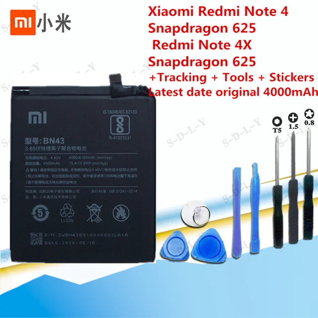 Original Battery for Xiaomi Redmi Note 4X Note 4 Global Snapdragon 625 BN43 Note 4 MTK Helio X20 for Redmi Note 4X Pro 4G+64G
Original Battery for Xiaomi Redmi Note 4X Note 4 Global Snapdragon 625 BN43 Note 4 MTK Helio X20 for Redmi Note 4X Pro 4G+64G