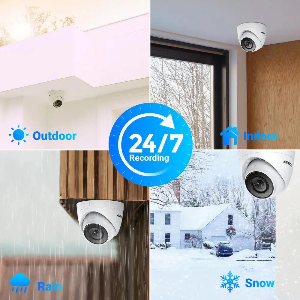 ANNKE 8CH 2MP Ultra FHD POE Network Video Security System 6MP H.265 NVR With 4X 2MP 30m Night Vision Weatherproof IP CCTV Camera
ANNKE 8CH 2MP Ultra FHD POE Network Video Security System 6MP H.265 NVR With 4X 2MP 30m Night Vision Weatherproof IP CCTV Camera