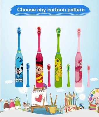Children's Toothbrush Cartoon Sonic Electric Toothbrush Oral Hygiene Teeth Care Tooth Brush Kids Battery Power brush GH29
Children's Toothbrush Cartoon Sonic Electric Toothbrush Oral Hygiene Teeth Care Tooth Brush Kids Battery Power brush GH29