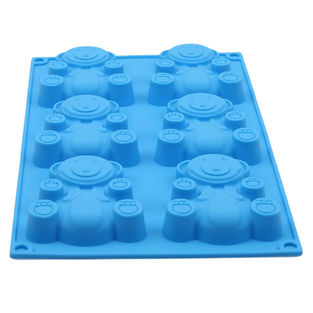6 Holes 3D Lovely Bear Form Cake Mold Silicone Cupcake Cookie Mini Soap Moulds Baking Tools Kitchen Fondant Cake Mold
6 Holes 3D Lovely Bear Form Cake Mold Silicone Cupcake Cookie Mini Soap Moulds Baking Tools Kitchen Fondant Cake Mold