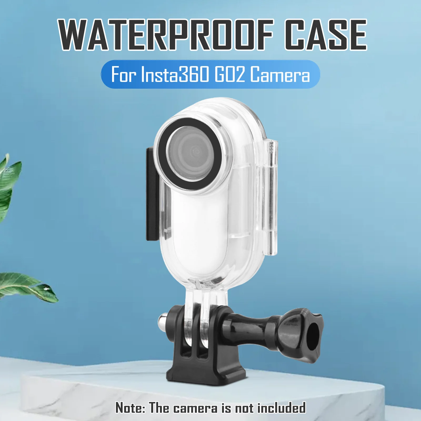 Waterproof Housing Case Tempered Glass Case for Insta360 Go2 Camera Underwater Dive Protective Cover Shell with Mount Base
Waterproof Housing Case Tempered Glass Case for Insta360 Go2 Camera Underwater Dive Protective Cover Shell with Mount Base