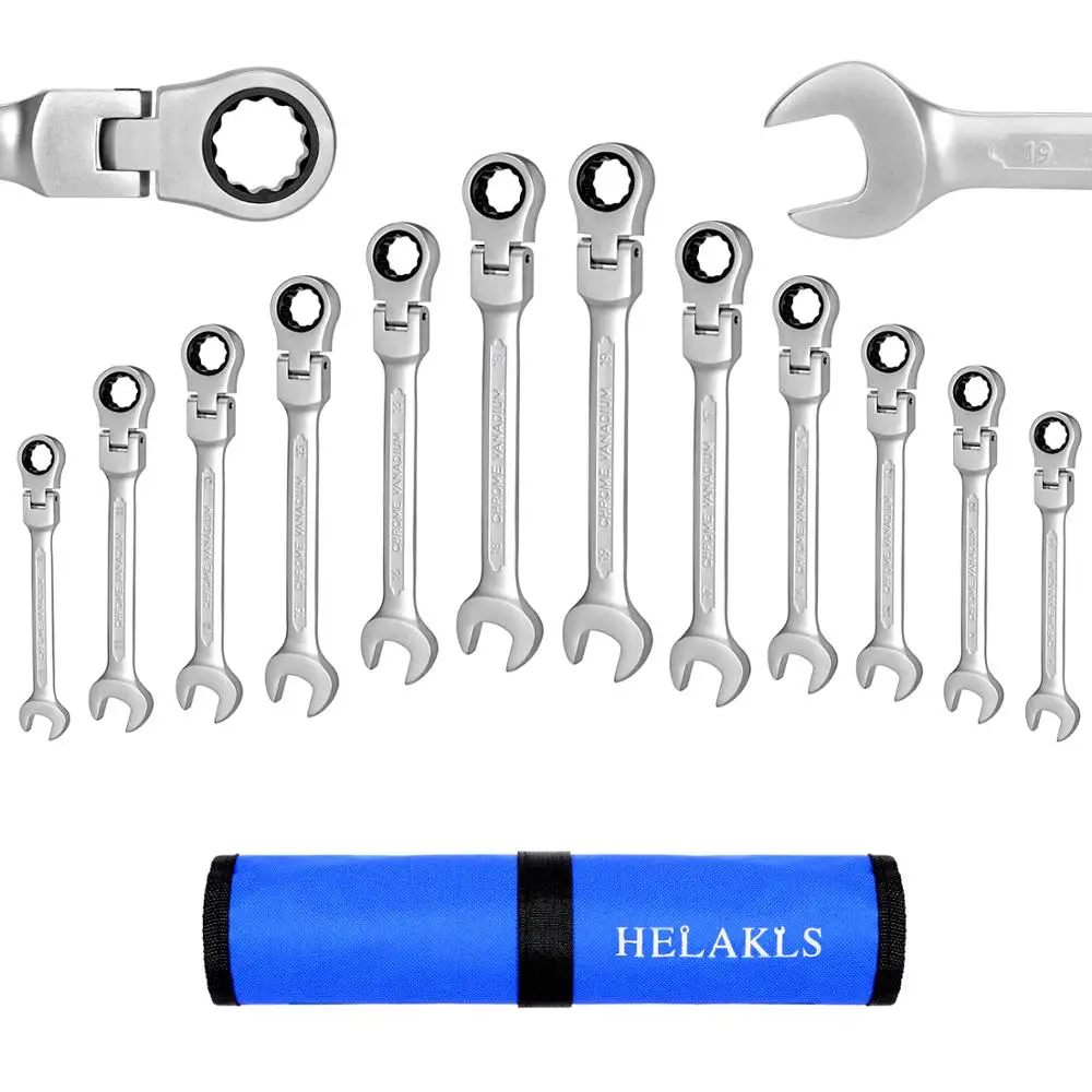 12pcs Ratchet Wrench Set For Car Repair Tools Combination Gear Nut Wrench Box End Spanner Auto Repair Hand Tools Set 8-19mm
12pcs Ratchet Wrench Set For Car Repair Tools Combination Gear Nut Wrench Box End Spanner Auto Repair Hand Tools Set 8-19mm