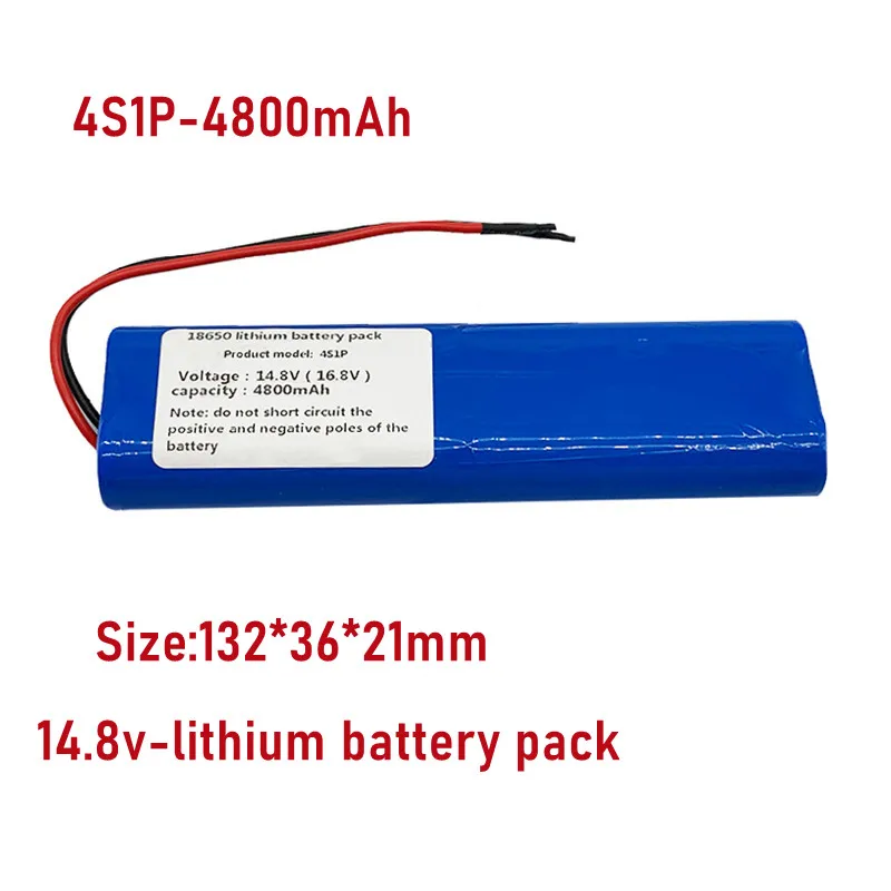 New Lithium 14.8V 4800mAh Battery 14.8V-16.8V 4S1P 18650 4800mAh with PCB18650 with lead wires
New Lithium 14.8V 4800mAh Battery 14.8V-16.8V 4S1P 18650 4800mAh with PCB18650 with lead wires