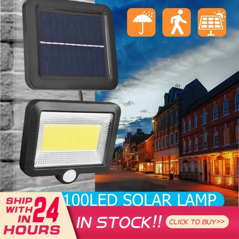 30W 100LED COB Solar Powered Light Solar Lamp PIR Motion Sensor Garden Wall Lamp Waterproof Heat Resistant Roof Solar Light
30W 100LED COB Solar Powered Light Solar Lamp PIR Motion Sensor Garden Wall Lamp Waterproof Heat Resistant Roof Solar Light