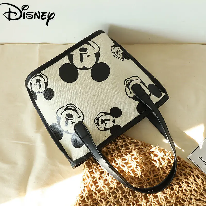 Disney Lady Cute Cartoon Mickey Print Canvas Bag Simple Large Capacity Casual Zipper Sweet Wild Bucket Shoulder Bag
Disney Lady Cute Cartoon Mickey Print Canvas Bag Simple Large Capacity Casual Zipper Sweet Wild Bucket Shoulder Bag