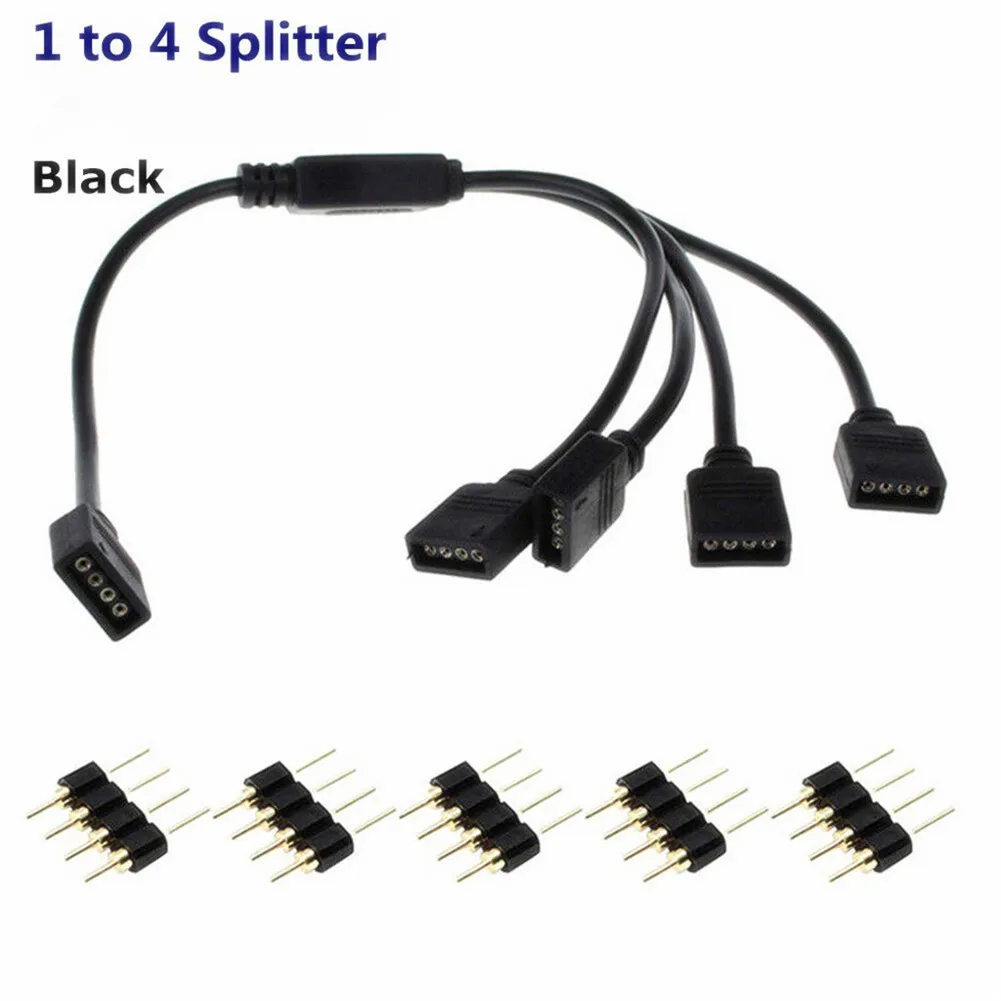 Rgb Led Light Strip 4 Pin Splitter 1 To 4 Connector Splitter Abs Material Cable Female Connection Cable For Rgb Led Strip Light
Rgb Led Light Strip 4 Pin Splitter 1 To 4 Connector Splitter Abs Material Cable Female Connection Cable For Rgb Led Strip Light