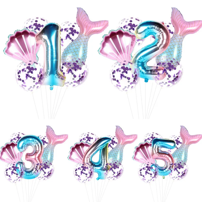 7pcs/lot Mermaid Party Balloons 32inch Number Foil Balloon Kids Birthday Party Decorations Girl Baby Shower Decor Helium Globos
7pcs/lot Mermaid Party Balloons 32inch Number Foil Balloon Kids Birthday Party Decorations Girl Baby Shower Decor Helium Globos