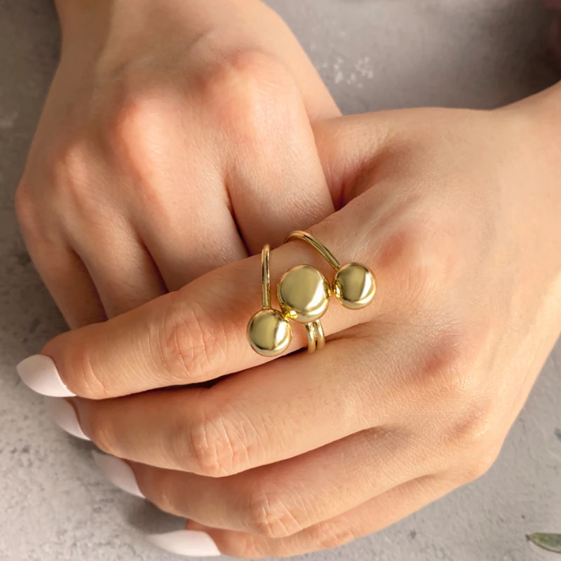 2021 Jewelry Ins The Same Golden Ball Interstellar Orbit Simple Adjustable Tide Design Women Men Lover Open Rings Set Friendship
2021 Jewelry Ins The Same Golden Ball Interstellar Orbit Simple Adjustable Tide Design Women Men Lover Open Rings Set Friendship