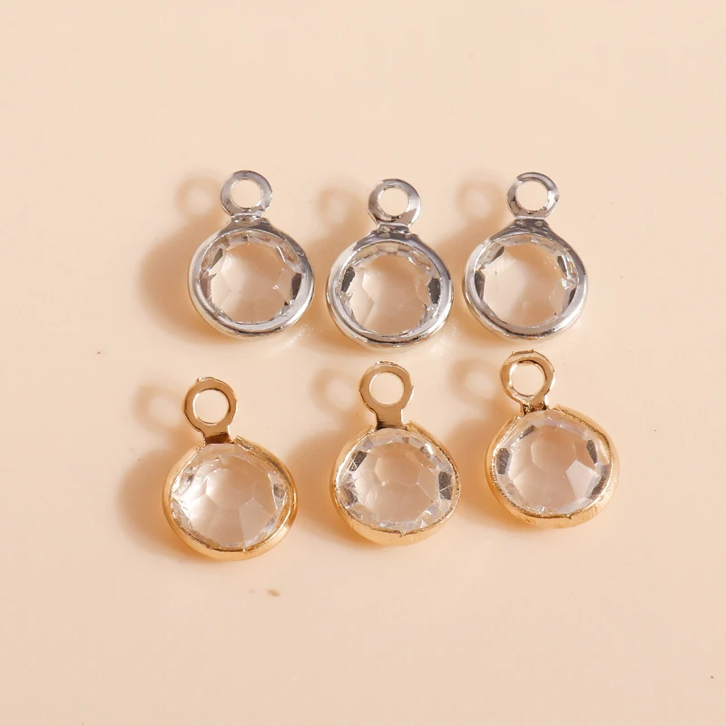 80pcs 7*10mm Clear Crystal Charms for Earrings Bracelets DIY Handmade Making Mini Circle Charms Pendants Jewelry Accessories
80pcs 7*10mm Clear Crystal Charms for Earrings Bracelets DIY Handmade Making Mini Circle Charms Pendants Jewelry Accessories
