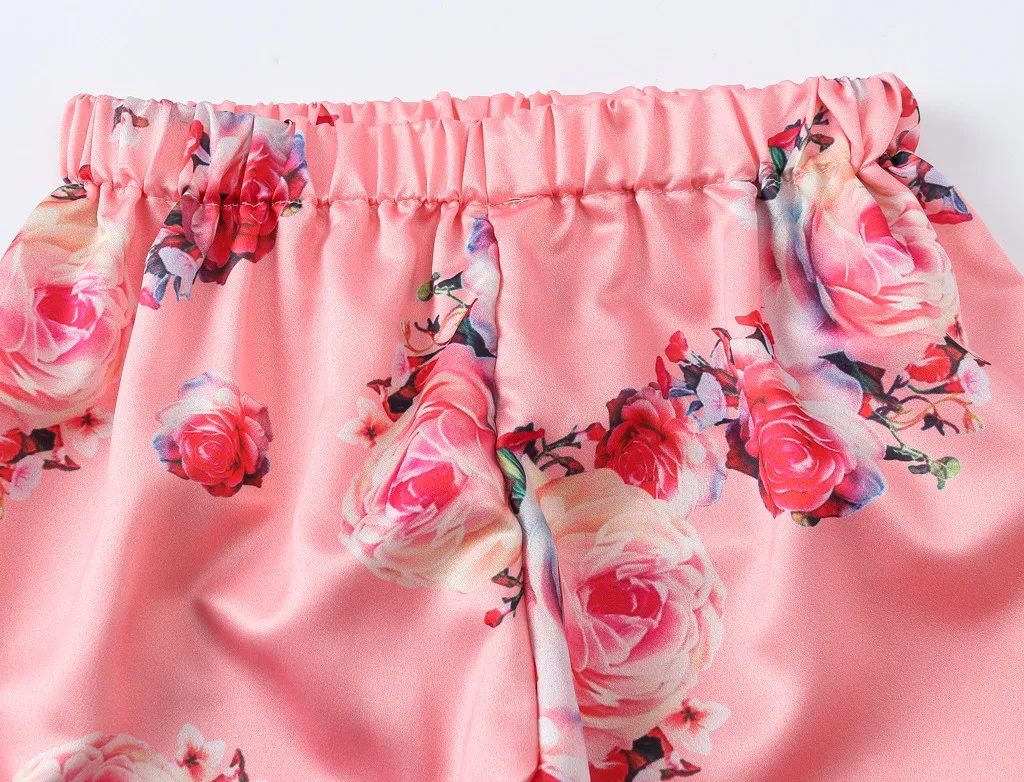 Flowers Print Baby Clothes Suit Kids Girls Tops+Pants Pyjamas Set Children Silk Pajamas Casual Sleepwear Toddler Homewear A50
Flowers Print Baby Clothes Suit Kids Girls Tops+Pants Pyjamas Set Children Silk Pajamas Casual Sleepwear Toddler Homewear A50