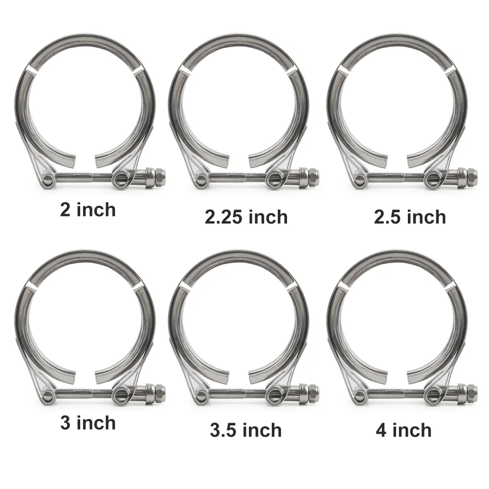 Yetaha 2"/2.25"/2.5"/3"/3.5"/4" V band Clamp Kit Exhaust Flange V Band Clamp Flange Quick Release Clamp For Turbo Exhaust Pipe
Yetaha 2"/2.25"/2.5"/3"/3.5"/4" V band Clamp Kit Exhaust Flange V Band Clamp Flange Quick Release Clamp For Turbo Exhaust Pipe