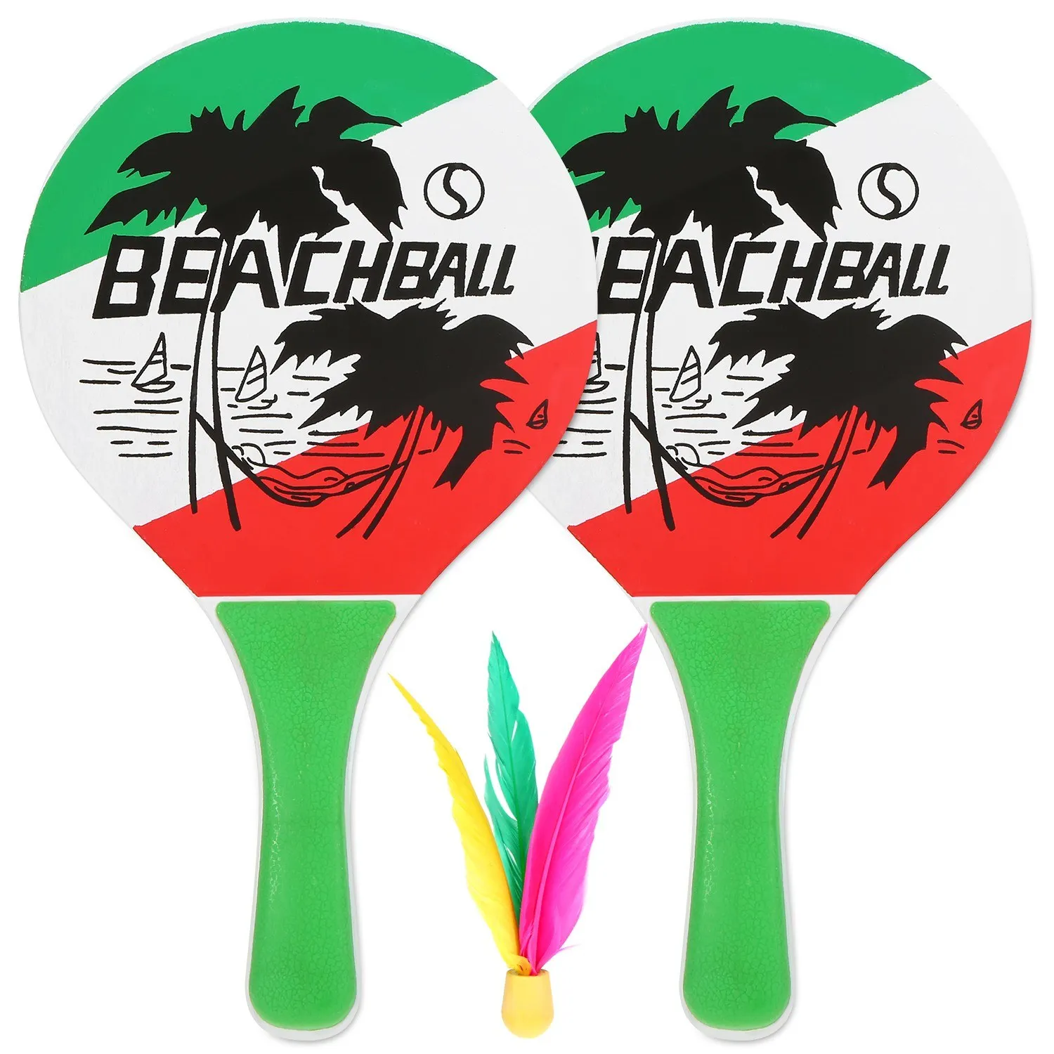 Fun Cricket Badminton Racket 5MM Badminton Racket Five Layers of High-grade Poplar Wood Beach Racket Sends One Ball For Both
Fun Cricket Badminton Racket 5MM Badminton Racket Five Layers of High-grade Poplar Wood Beach Racket Sends One Ball For Both
