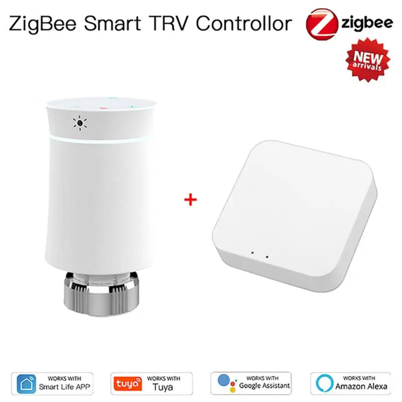 TRV ZigBee3.0 Smart Radiator Actuator Programmable Thermostatic Radiator Valve Temperature Controller Voice Control Via Alexa
TRV ZigBee3.0 Smart Radiator Actuator Programmable Thermostatic Radiator Valve Temperature Controller Voice Control Via Alexa
