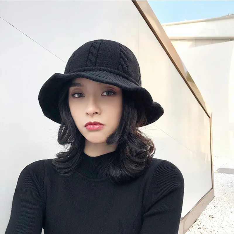 Ladies Winter Retro Korean Wool Blended Fisherman Hat Warm Knitted Japanese Wild Wool Hat
Ladies Winter Retro Korean Wool Blended Fisherman Hat Warm Knitted Japanese Wild Wool Hat