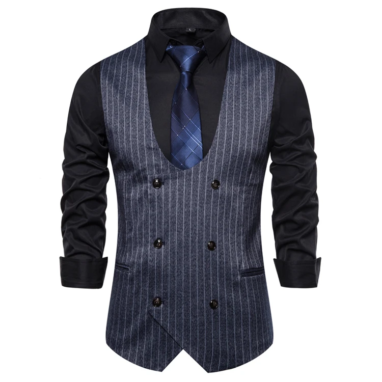 Men Leisure Suits New Arrival Men's Casual U-neck European-style Striped Waistcoat
Men Leisure Suits New Arrival Men's Casual U-neck European-style Striped Waistcoat