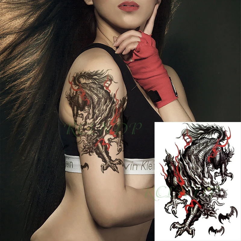 Waterproof Temporary Tattoo Sticker Chinese Dragon Kylin Pattern Fake Tatto Flash Arm Tatoo Body Art for Women Men
Waterproof Temporary Tattoo Sticker Chinese Dragon Kylin Pattern Fake Tatto Flash Arm Tatoo Body Art for Women Men