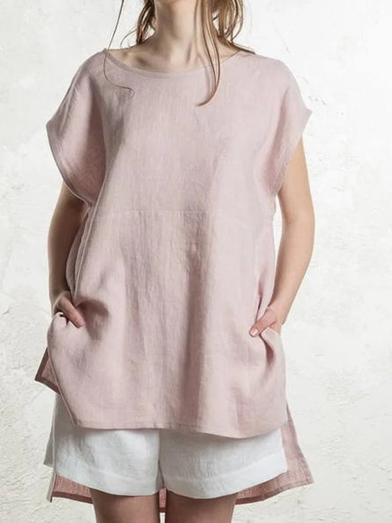 Women Shirts Short Sleeve Solid O-neck Casual Tops 2021 Autumn Clothing Loose Streetwear Camisas Mujer Woman Shirt Plus Size 5XL
Women Shirts Short Sleeve Solid O-neck Casual Tops 2021 Autumn Clothing Loose Streetwear Camisas Mujer Woman Shirt Plus Size 5XL