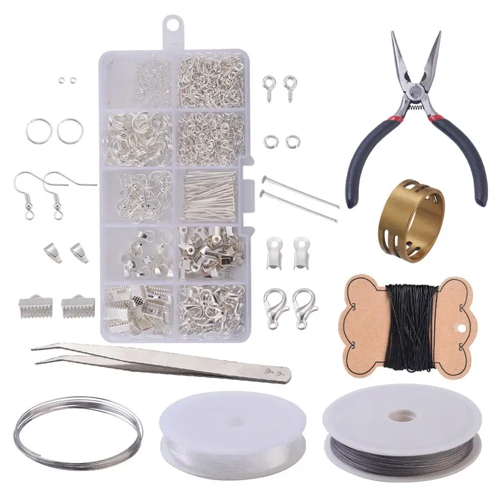 DIY Jewelry Making Kit Tool Sets Pliers Scissor Beading Tweezers Pins Rings Crochet Hook Needles Tape Measure Vernier Caliper
DIY Jewelry Making Kit Tool Sets Pliers Scissor Beading Tweezers Pins Rings Crochet Hook Needles Tape Measure Vernier Caliper