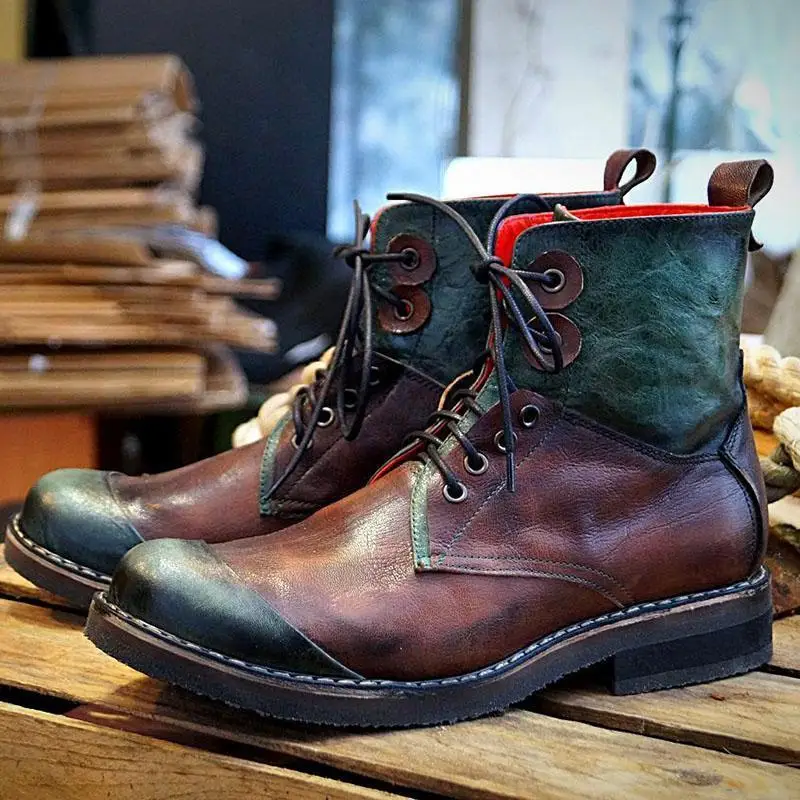 Men's PU Leather Elegant Carved Handcrafted Lace Up Boots Classic Boots Men Boots Casual Fashion Winter Combat Boots KR081 
Men's PU Leather Elegant Carved Handcrafted Lace Up Boots Classic Boots Men Boots Casual Fashion Winter Combat Boots KR081