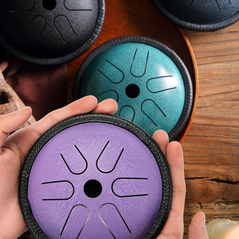 5.5 Inch 6-Tone Tongue Drum Mini Steel Tongue Drum With Mallets Carry Bag Percussion Instrument For Kids Gift Pocket Drum
5.5 Inch 6-Tone Tongue Drum Mini Steel Tongue Drum With Mallets Carry Bag Percussion Instrument For Kids Gift Pocket Drum