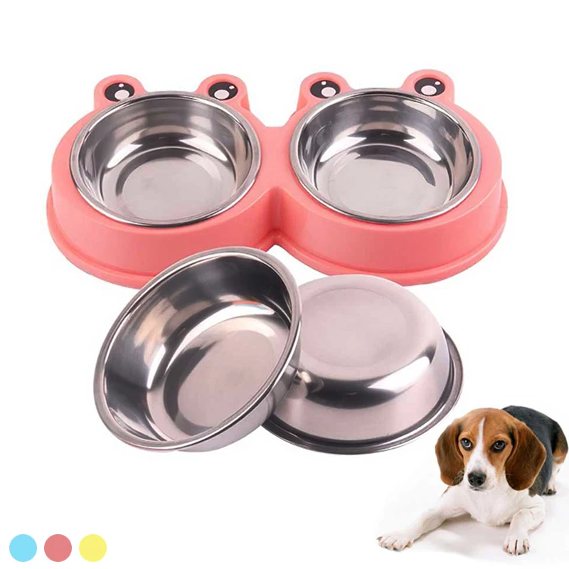 Pet Supplies Three-color Stainless Steel Two In One Dog Bowl Cute Frog Shape Suitable for Puppy Dual Purpose Cat Water Basin
Pet Supplies Three-color Stainless Steel Two In One Dog Bowl Cute Frog Shape Suitable for Puppy Dual Purpose Cat Water Basin