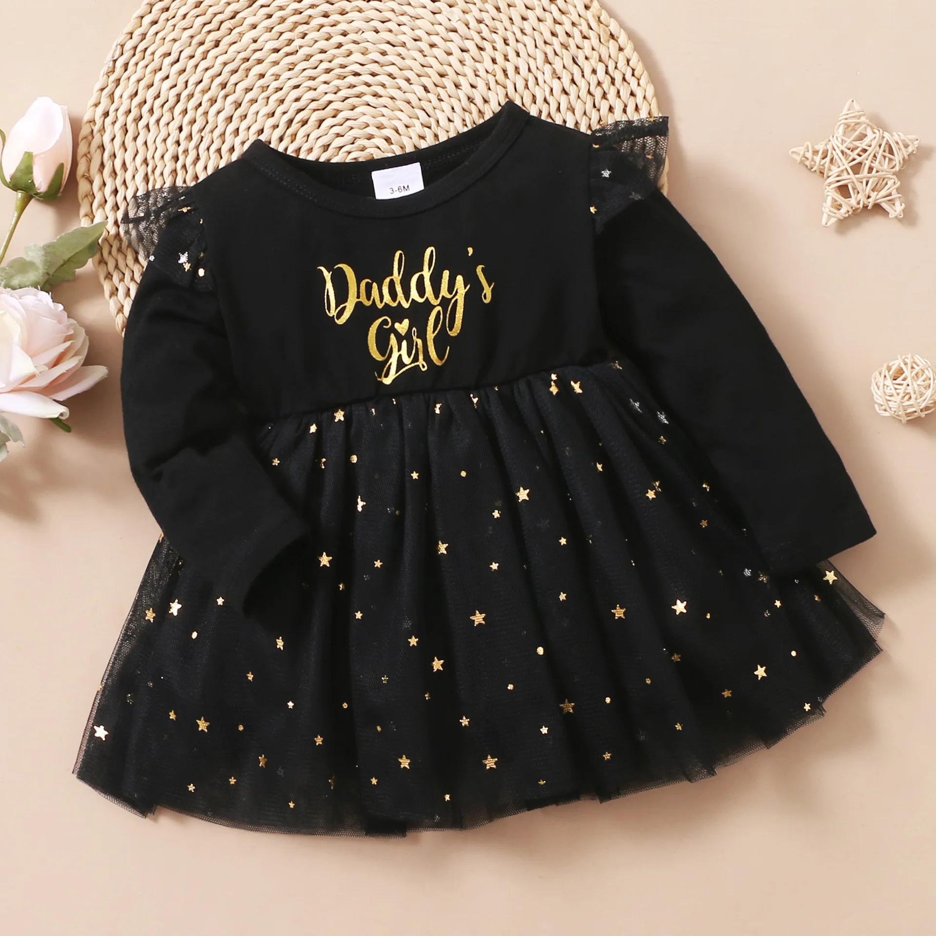 Baby Girl Fall Solid Stitching Net Yarn Dress Infant Star Patchwork Mesh Skirt Toddler Letter Ruffle Daddy's Girl A-line Dresses
Baby Girl Fall Solid Stitching Net Yarn Dress Infant Star Patchwork Mesh Skirt Toddler Letter Ruffle Daddy's Girl A-line Dresses